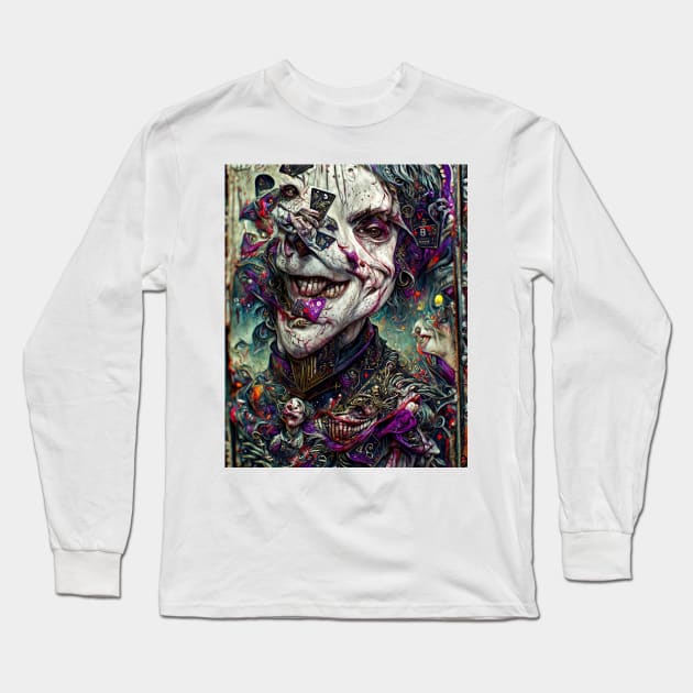 Clown 9 Long Sleeve T-Shirt by aetherialdnb